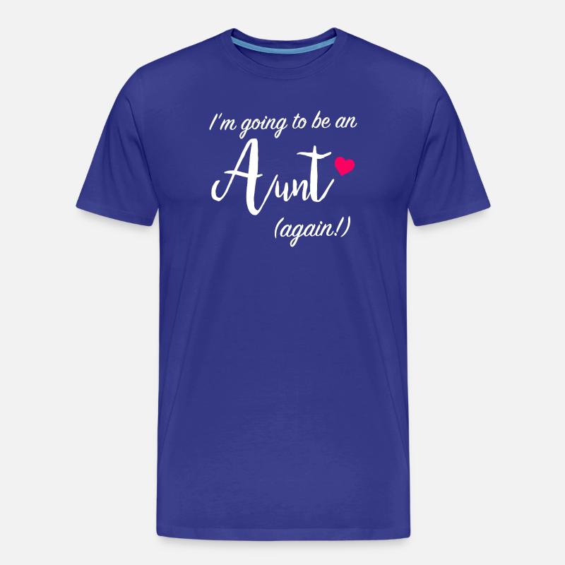 Aunt Again Ankündigungsabschlag - Männer Premium Bio T-Shirt - Königsblau