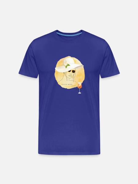 Amalfi Mood Lemon Summer Design - Men's Premium Organic T-Shirt - royal blue
