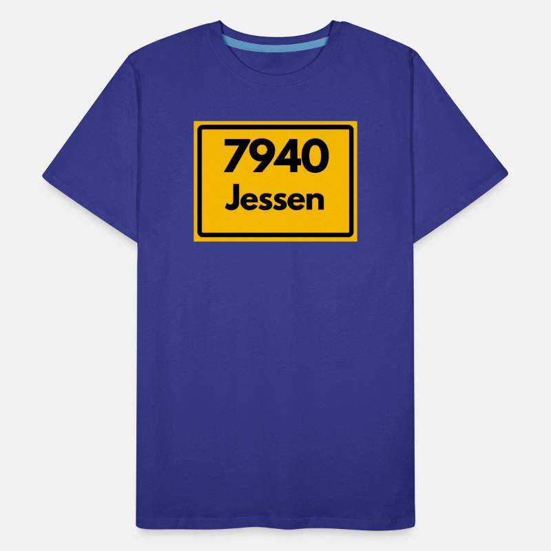 OLD POSTCODE ZIP CODE, SAXONY-ANHALT 7940 JESSEN Men's Premium Organic T-Shirt