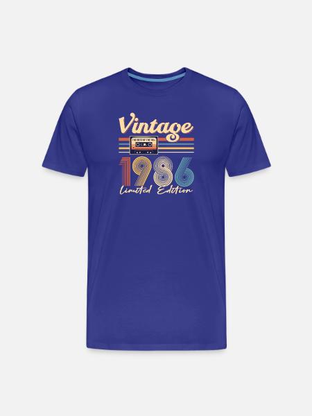 40th anniversary - Men's Premium Organic T-Shirt - royal blue