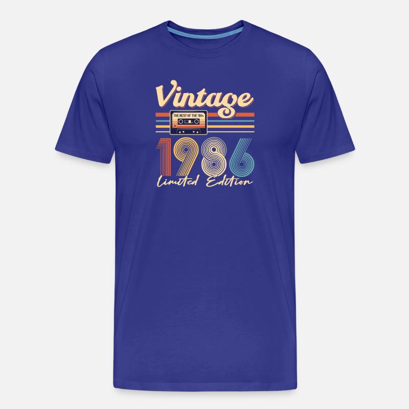 40-jähriges Jubiläum - Männer Premium Bio T-Shirt - Königsblau