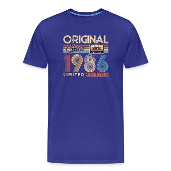 40. Geburtstag, 40 Jahre - Männer Premium Bio T-Shirt - Königsblau - Vorne - Damien (186cm)