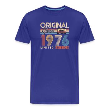 50. Geburtstag, 50 Jahre - Männer Premium Bio T-Shirt - Königsblau - Vorne - Damien (186cm)