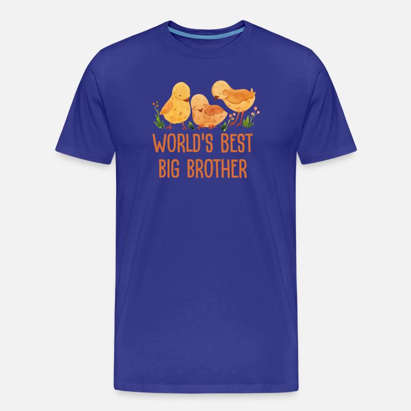 Weltbester Großer Bruder - Männer Premium Bio T-Shirt - Königsblau