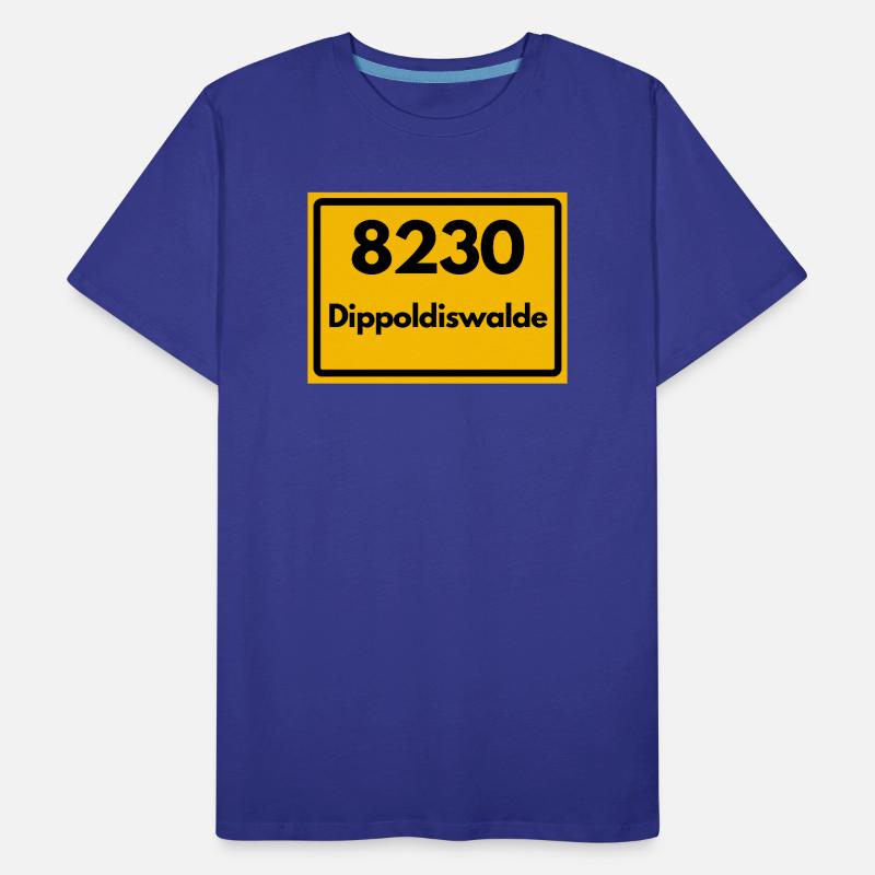 OLD POSTCODE ZIP CODE 8230 DIPPOLDISWALDE SAXONY Men's Premium Organic T-Shirt