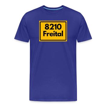 OLD POSTCODE POSTCODE 8210 FREITAL SAXONY - Men's Premium Organic T-Shirt - royal blue - Front - Damien (186cm)