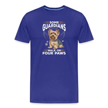 Yorkshire Terrier Yorkshire Race de chien Yorkshire - T-shirt bio Premium Homme - bleu roi - Devant - Damien (186cm)