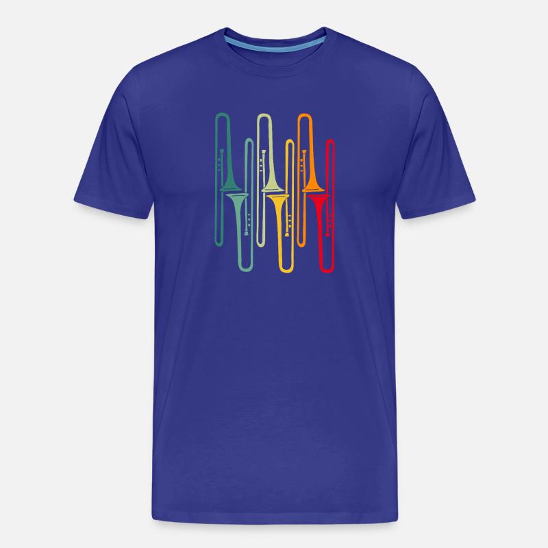 Lebendige Blechbläserparade - Männer Premium Bio T-Shirt - Königsblau