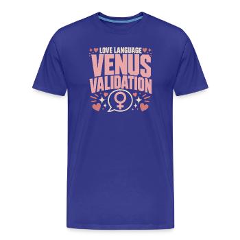 Signe de Vénus Astrologie de Vénus - T-shirt bio Premium Homme - bleu roi - Devant - Damien (186cm)