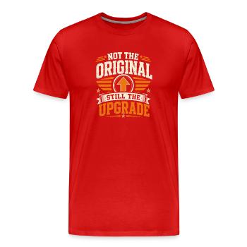 Bonus du meilleur beau-père pour un cadeau familial - T-shirt bio Premium Homme - rouge - Devant - Damien (186cm)