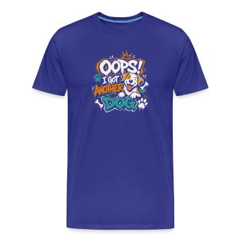 Oups, j’ai encore un chien ! - T-shirt bio Premium Homme - bleu roi - Devant - Damien (186cm)