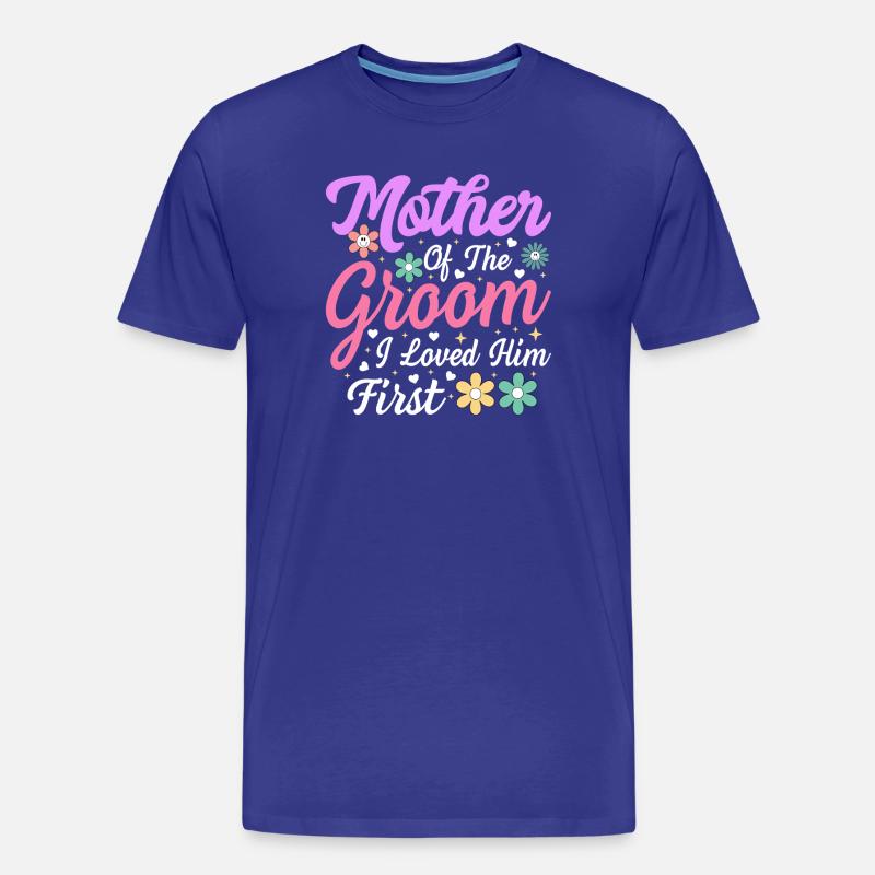 Mutter des Bräutigams: First Love - Männer Premium Bio T-Shirt - Königsblau