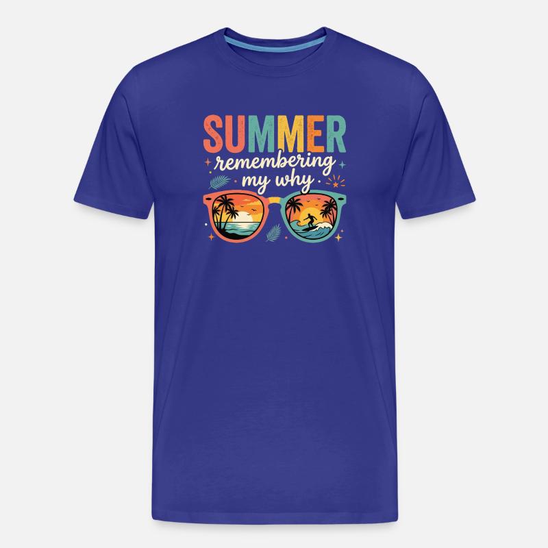 Summer Remembering My Why - Men's Premium Organic T-Shirt - royal blue
