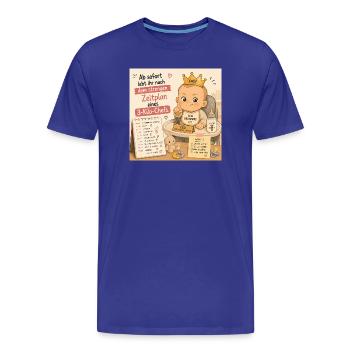Babys im Alltag - Männer Premium Bio T-Shirt - Königsblau - Vorne - Damien (186cm)