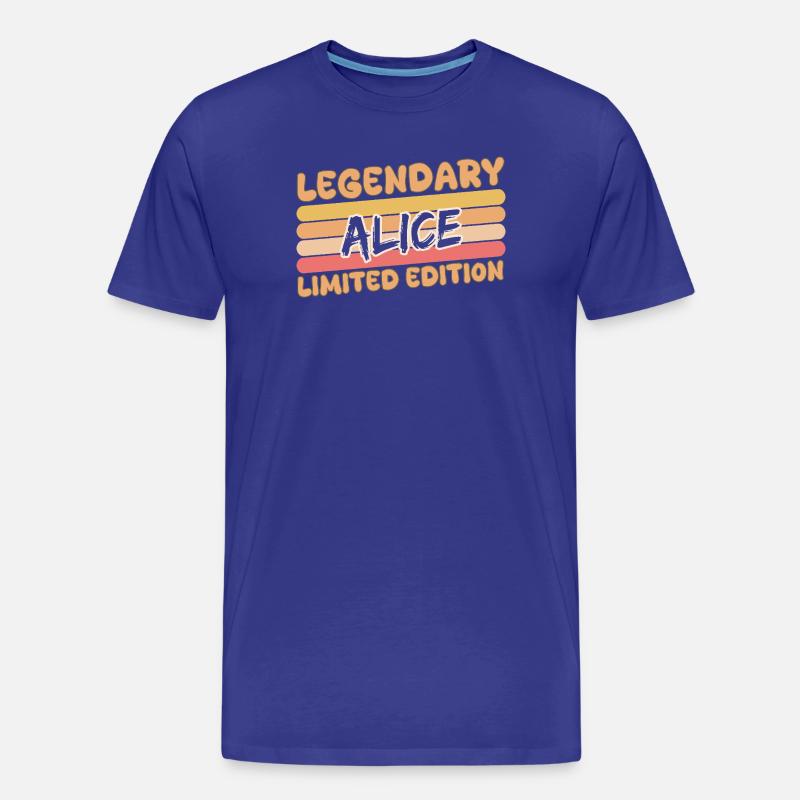 Alice - Männer Premium Bio T-Shirt - Königsblau