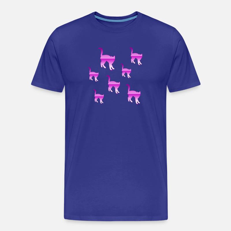 Katzen - Männer Premium Bio T-Shirt - Königsblau