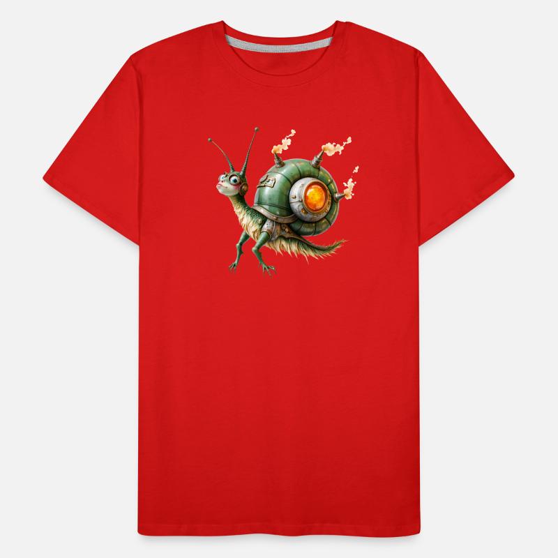 Réacteur d’escargot steampunk T-shirt bio Premium Homme