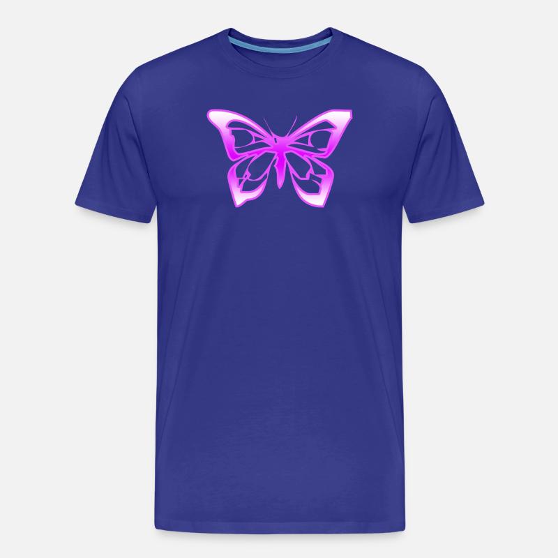 Schmetterling - Männer Premium Bio T-Shirt - Königsblau