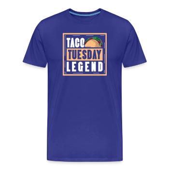 taco tuesday legend - Men's Premium Organic T-Shirt - royal blue - Front - Damien (186cm)