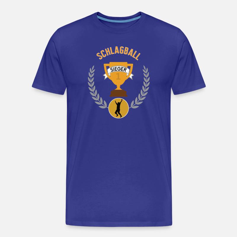Schlagball Sieger Gewinner Turnier Meisterschaft - Männer Premium Bio T-Shirt - Königsblau