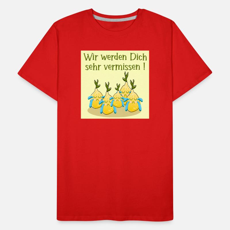 Abschied Team Zitronen Männer Premium Bio T-Shirt