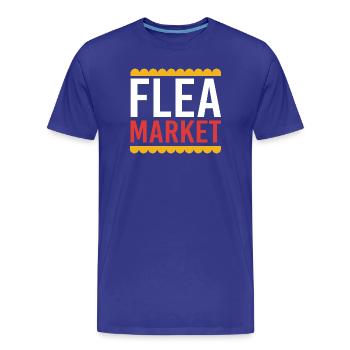 Marché aux puces - T-shirt bio Premium Homme - bleu roi - Devant - Damien (186cm)
