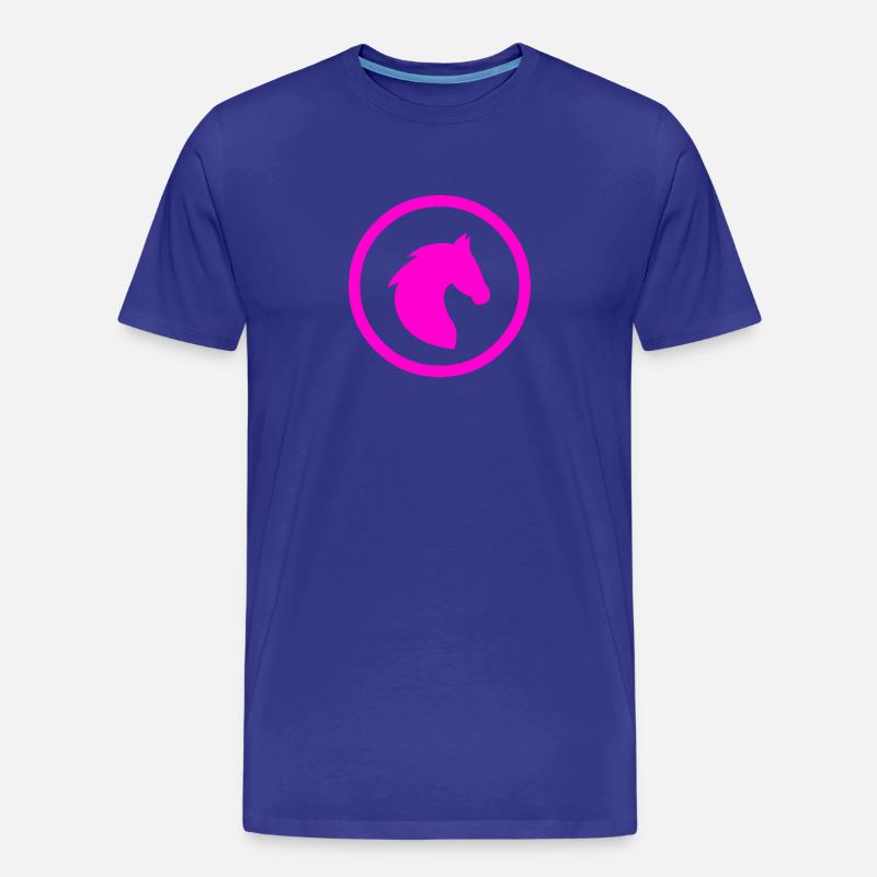 Pferde - Männer Premium Bio T-Shirt - Königsblau