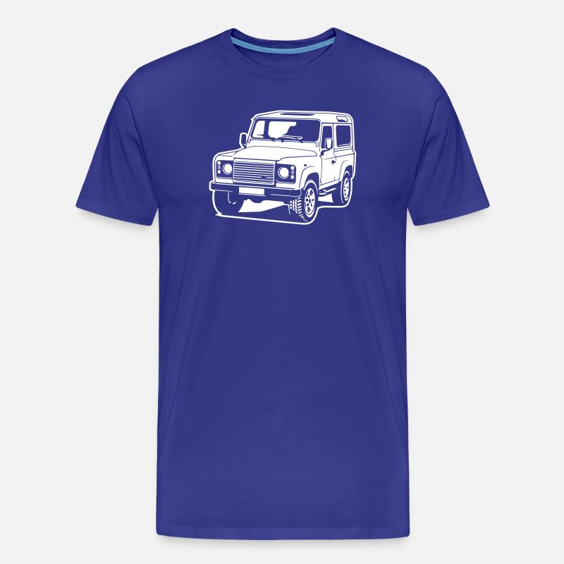 Defender (Differenzbild) - Männer Premium Bio T-Shirt - Königsblau