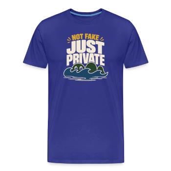 Loch Ness Monster Nessie Loch Ness Cryptid - Men's Premium Organic T-Shirt - royal blue - Front - Damien (186cm)
