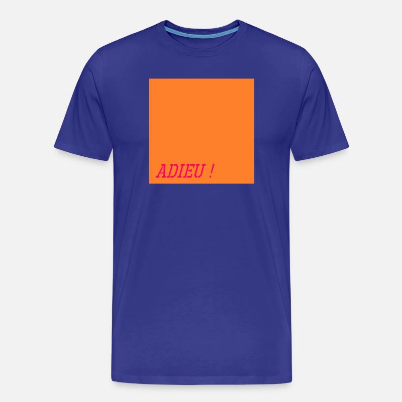 Mots d'adieu - T-shirt bio Premium Homme - bleu roi