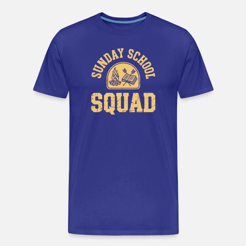 Équipe d’école du dimanche - T-shirt bio Premium Homme - bleu roi