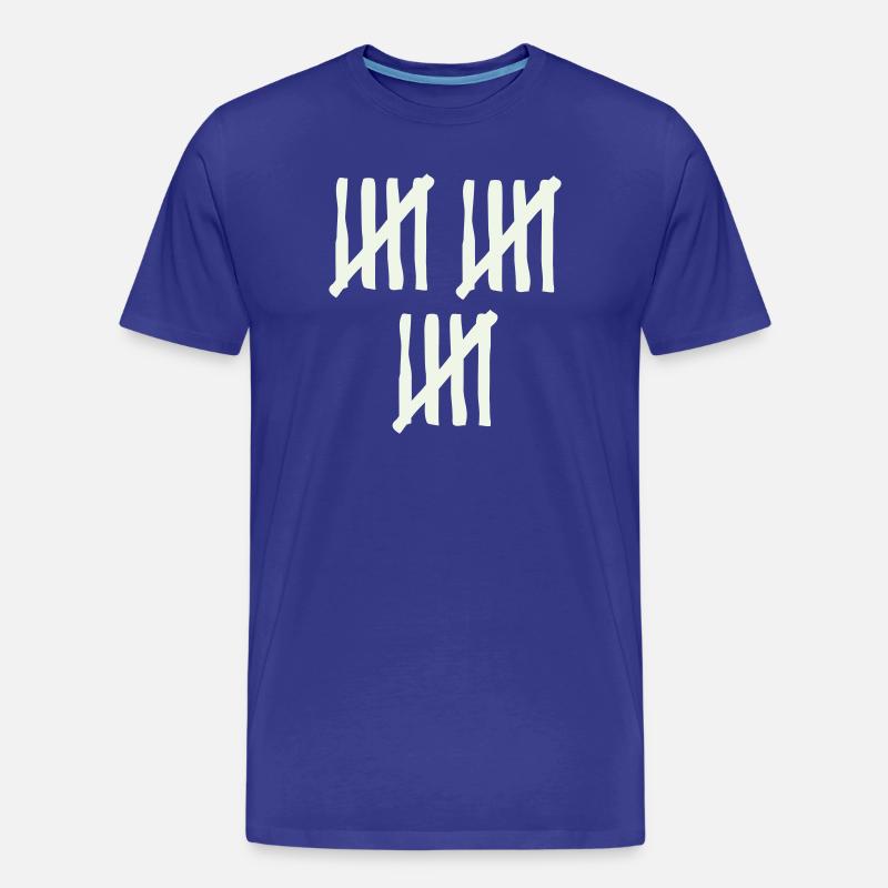 stripes_15 - Männer Premium Bio T-Shirt - Königsblau
