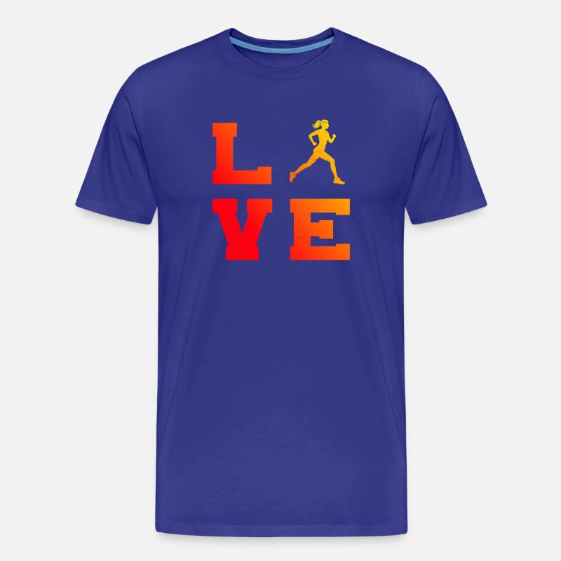 Geschenkidee für eine Running mit Running - Männer Premium Bio T-Shirt - Königsblau