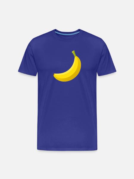 banana - Men's Premium Organic T-Shirt - royal blue