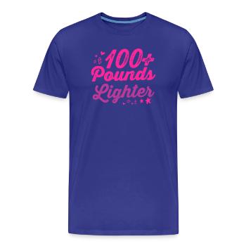 100+ Pfund leichter - Männer Premium Bio T-Shirt - Königsblau - Vorne - Damien (186cm)