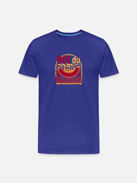 King of the barbecue - Men's Premium Organic T-Shirt - royal blue