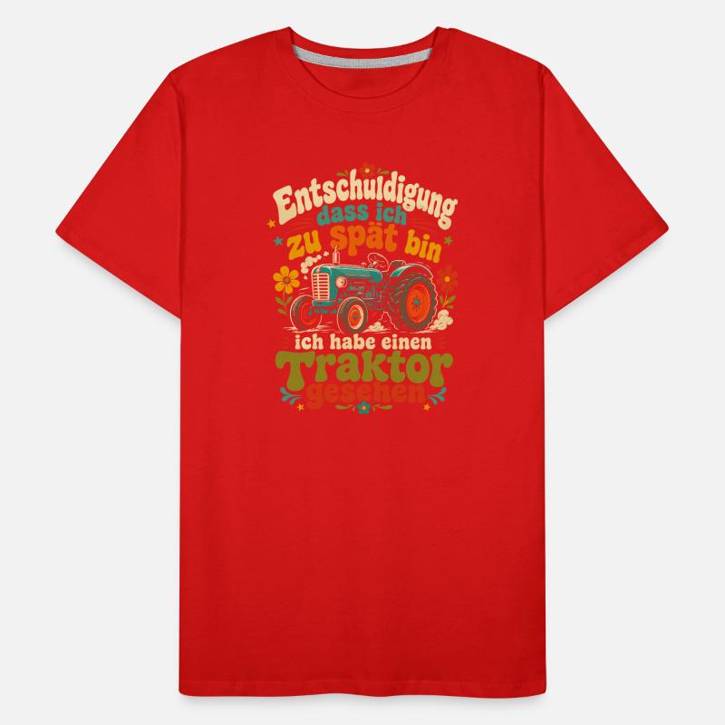 Entschuldigung: Traktor gesehen Männer Premium Bio T-Shirt