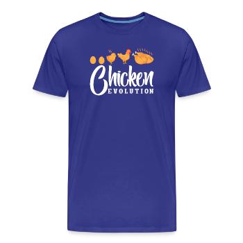 Chicken Whisperer Chicken Chicken Keeper Chickens - Men's Premium Organic T-Shirt - royal blue - Front - Damien (186cm)