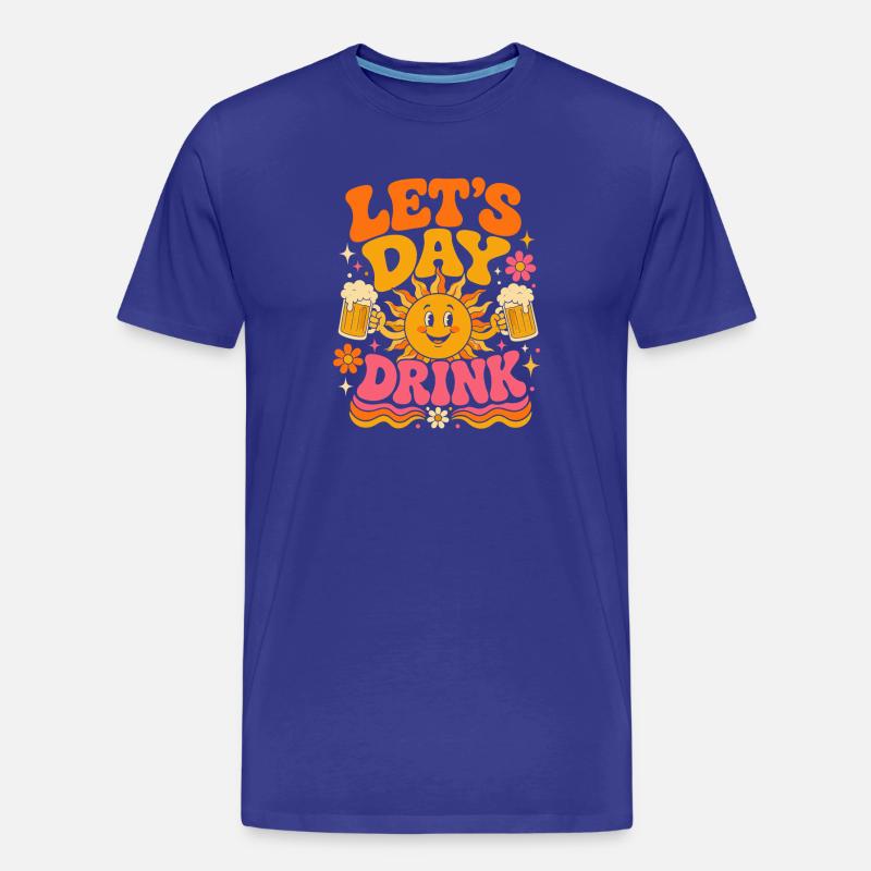 Sonne, Bier & Feierlaune - Männer Premium Bio T-Shirt - Königsblau