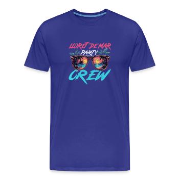 Lloret De Mar Party Crew - Männer Premium Bio T-Shirt - Königsblau - Vorne - Damien (186cm)