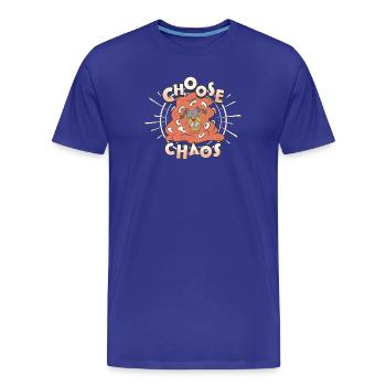 Minions Choisis Le Chaos Design - T-shirt bio Premium Homme - bleu roi - Devant - Damien (186cm)