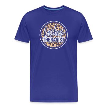 Cosmeticienne maquillage cosmétique - T-shirt bio Premium Homme - bleu roi - Devant - Damien (186cm)