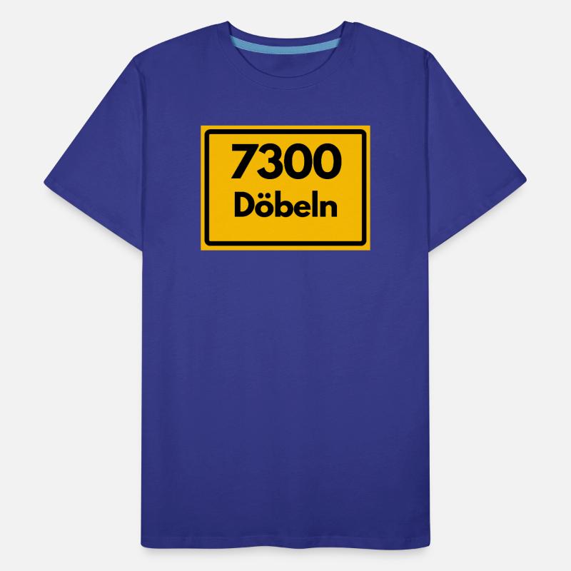 ANCIEN CODE POSTAL 7300 DÖBELN SAXE, DDR OSTALGIE T-shirt bio Premium Homme