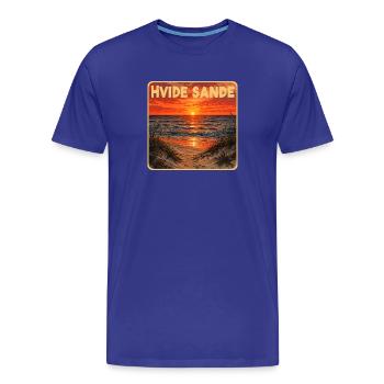 Hvide Sande Dänemark - Männer Premium Bio T-Shirt - Königsblau - Vorne - Damien (186cm)