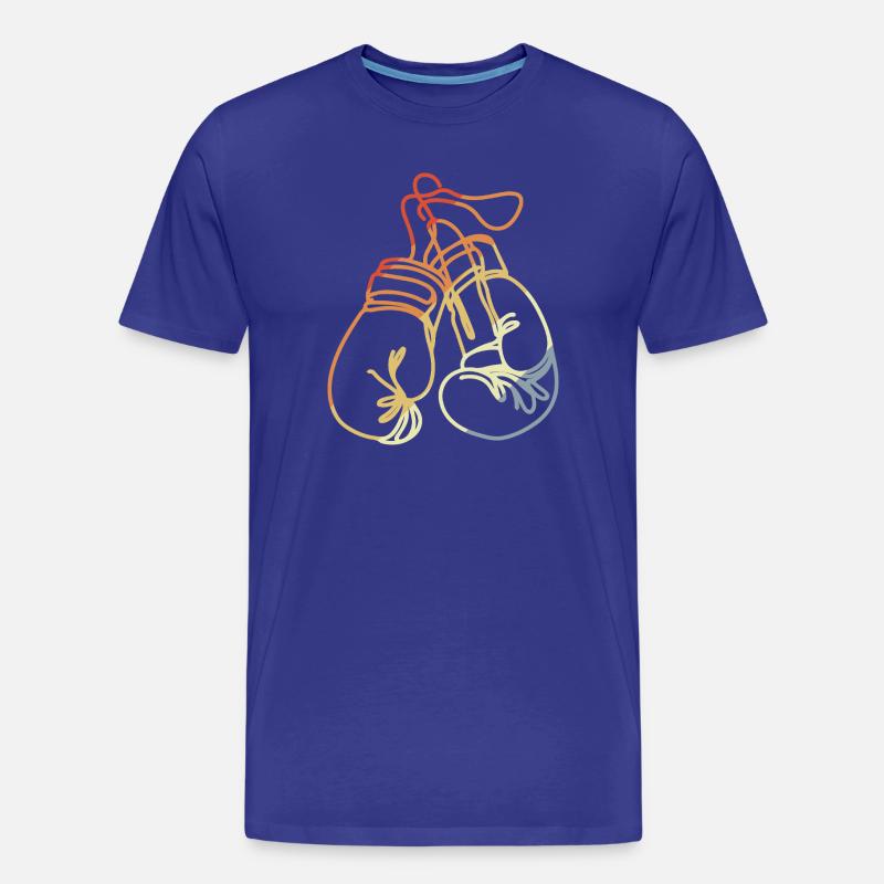 Boxhandschuhe Retro Style - Männer Premium Bio T-Shirt - Königsblau