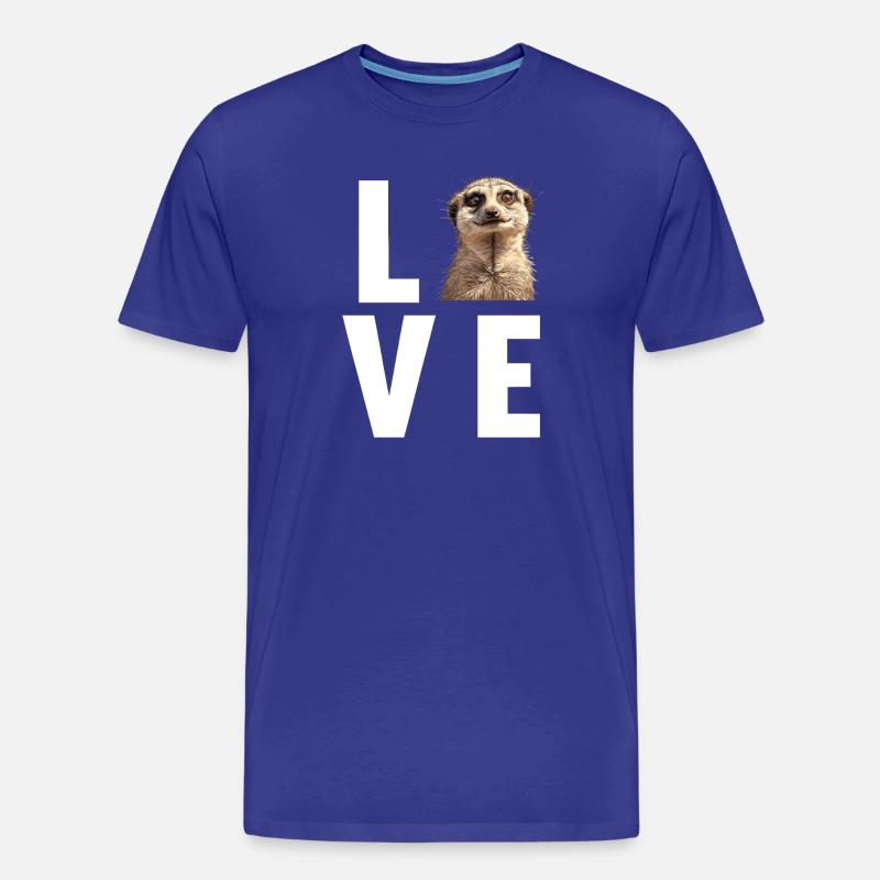 Suricate Erdmännchen - T-shirt bio Premium Homme - bleu roi