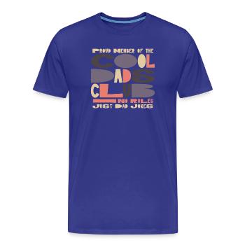 Cool Dads Club - Papa Vatertag Geschenk - Männer Premium Bio T-Shirt - Königsblau - Vorne - Damien (186cm)