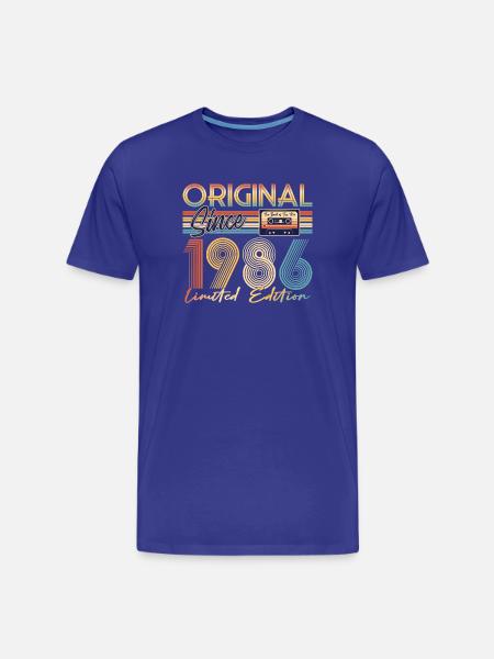 40e anniversaire, 40 ans - T-shirt bio Premium Homme - bleu roi