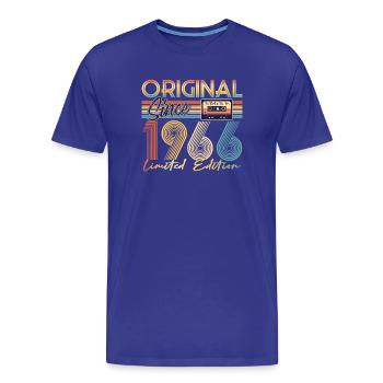 60. Geburtstag, 60 Jahre - Männer Premium Bio T-Shirt - Königsblau - Vorne - Damien (186cm)