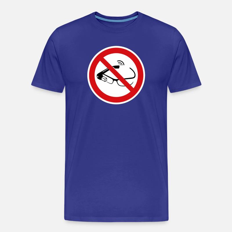 Lunettes intelligentes interdites - T-shirt bio Premium Homme - bleu roi